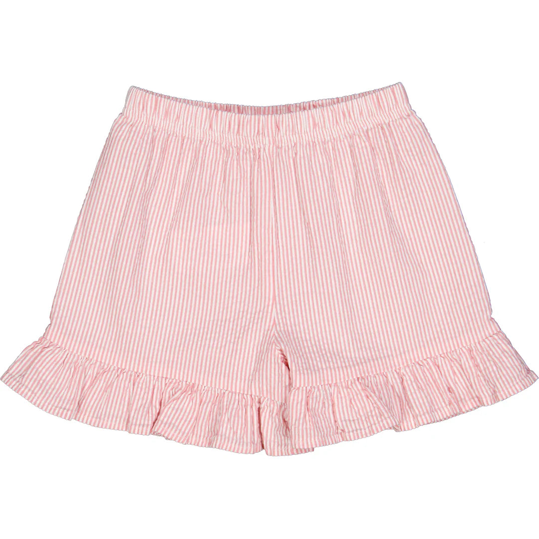 Seersucker stripe crop top/shorts