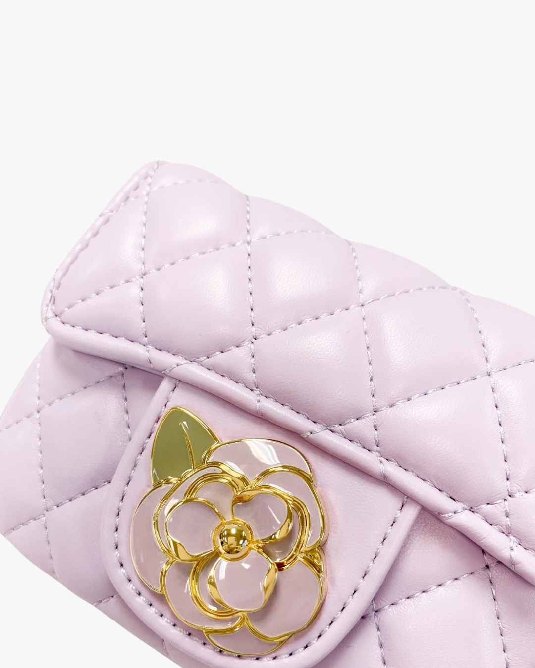 Floral Decor Quilted Purse