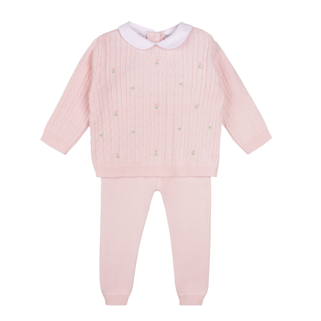 Pink Peter Pan Cable Knit