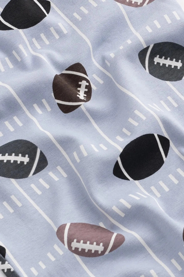 Football Fun Long Sleeve Pajama Set
