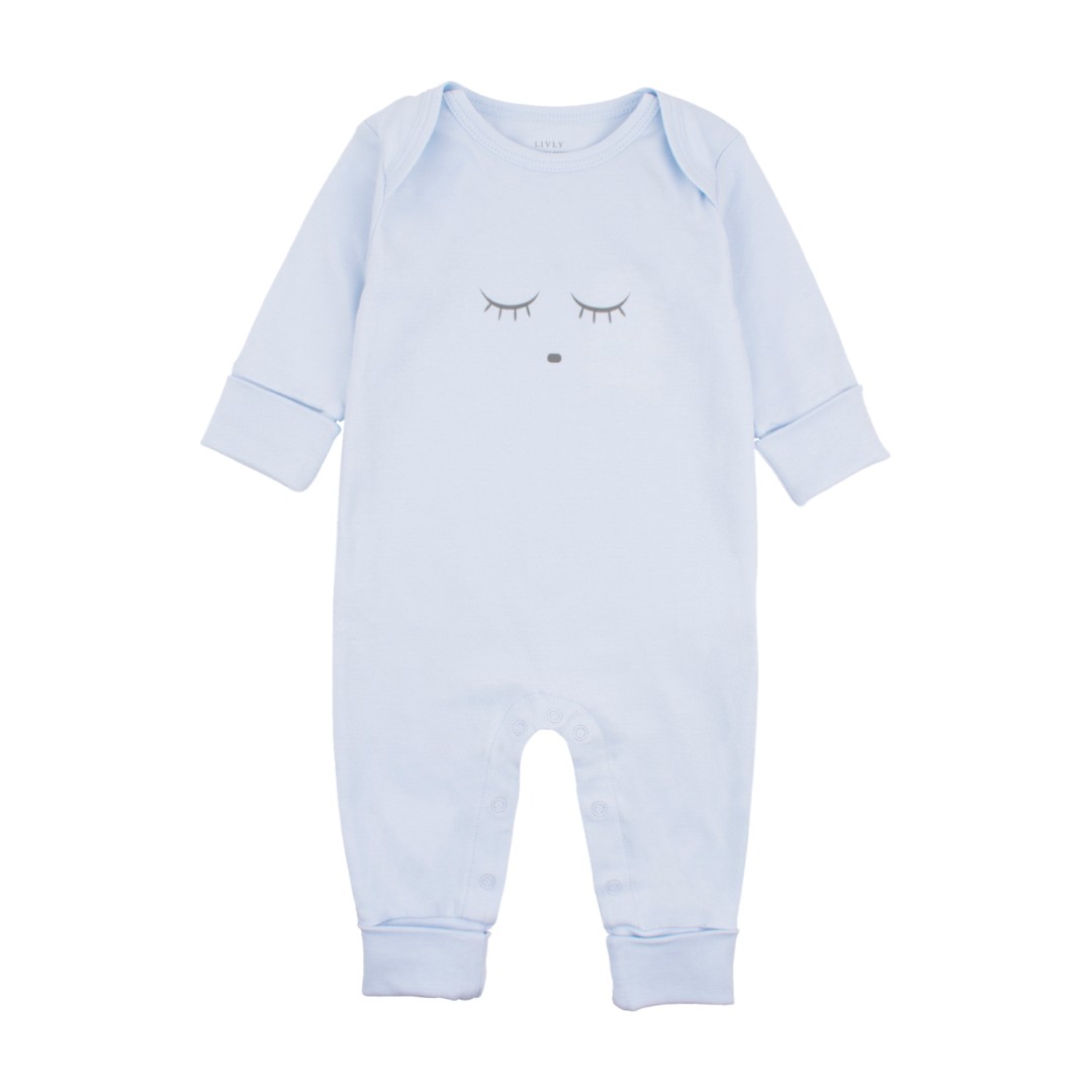 Blue Sleeping Cutie Cover Footie
