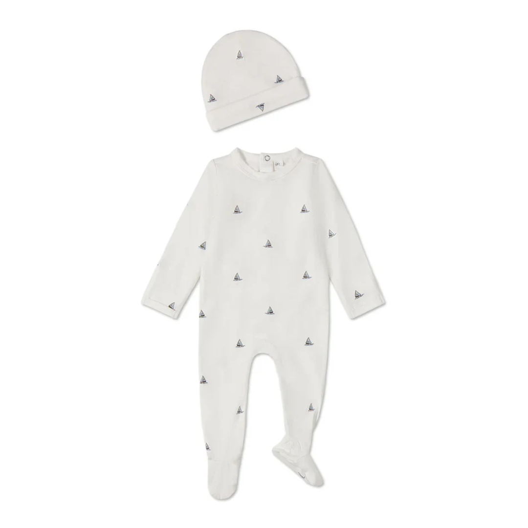 Little Sailboats 2 pc Footie