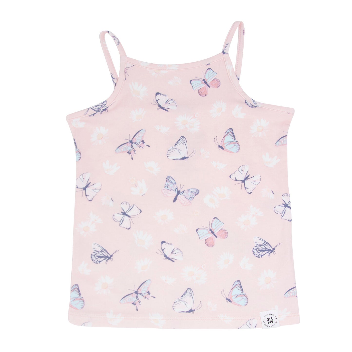 Tank Pajama - Butterfly Daisy Pink
