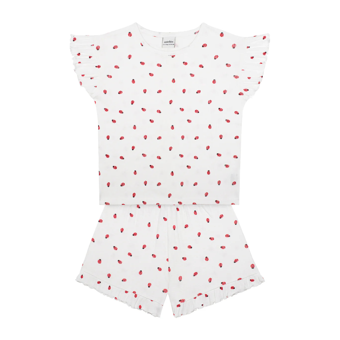 Ladybug Ruffled Short Pyjama