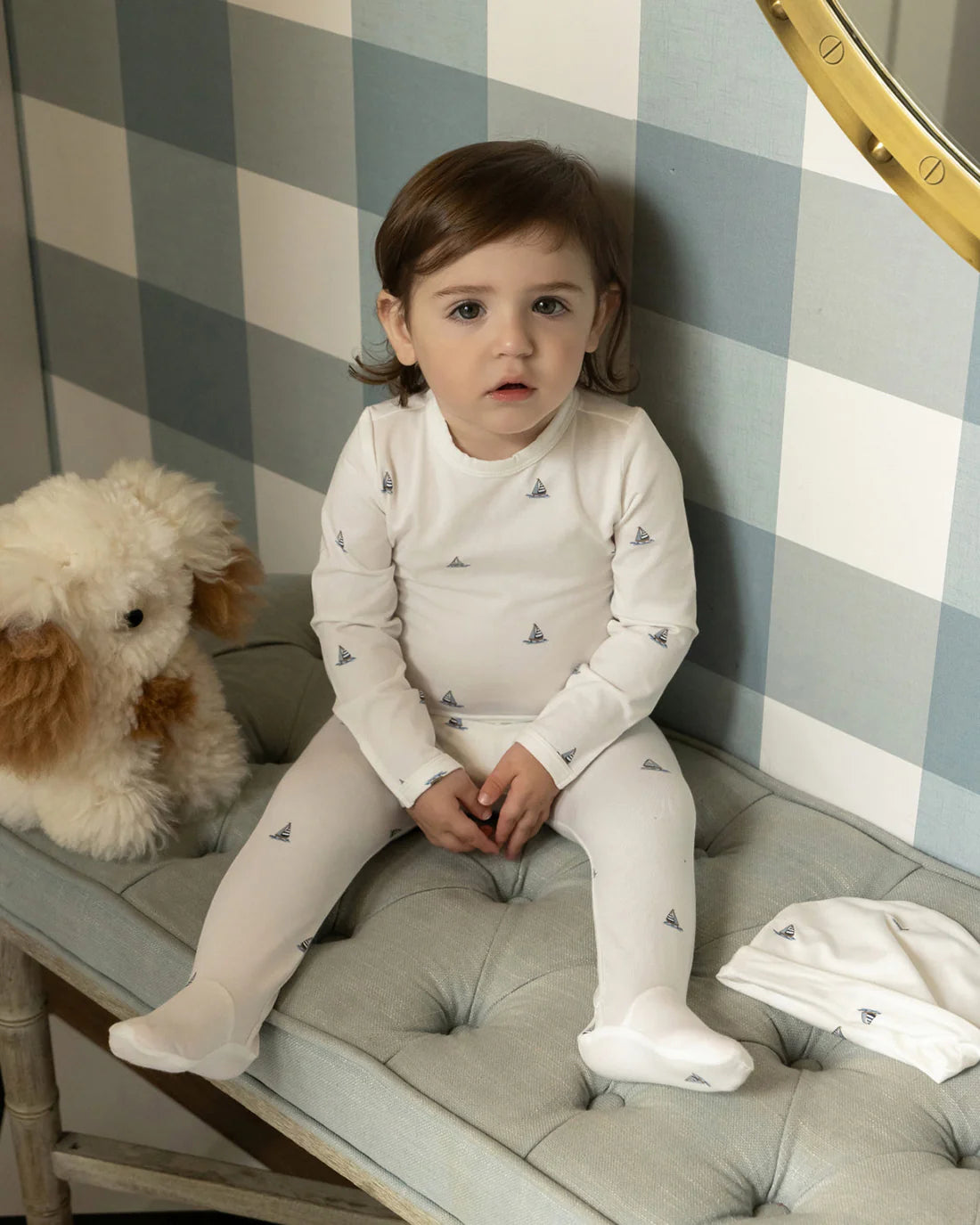 Little Sailboats 2 pc Footie