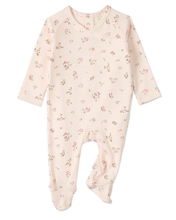 Cameo Florals Footie