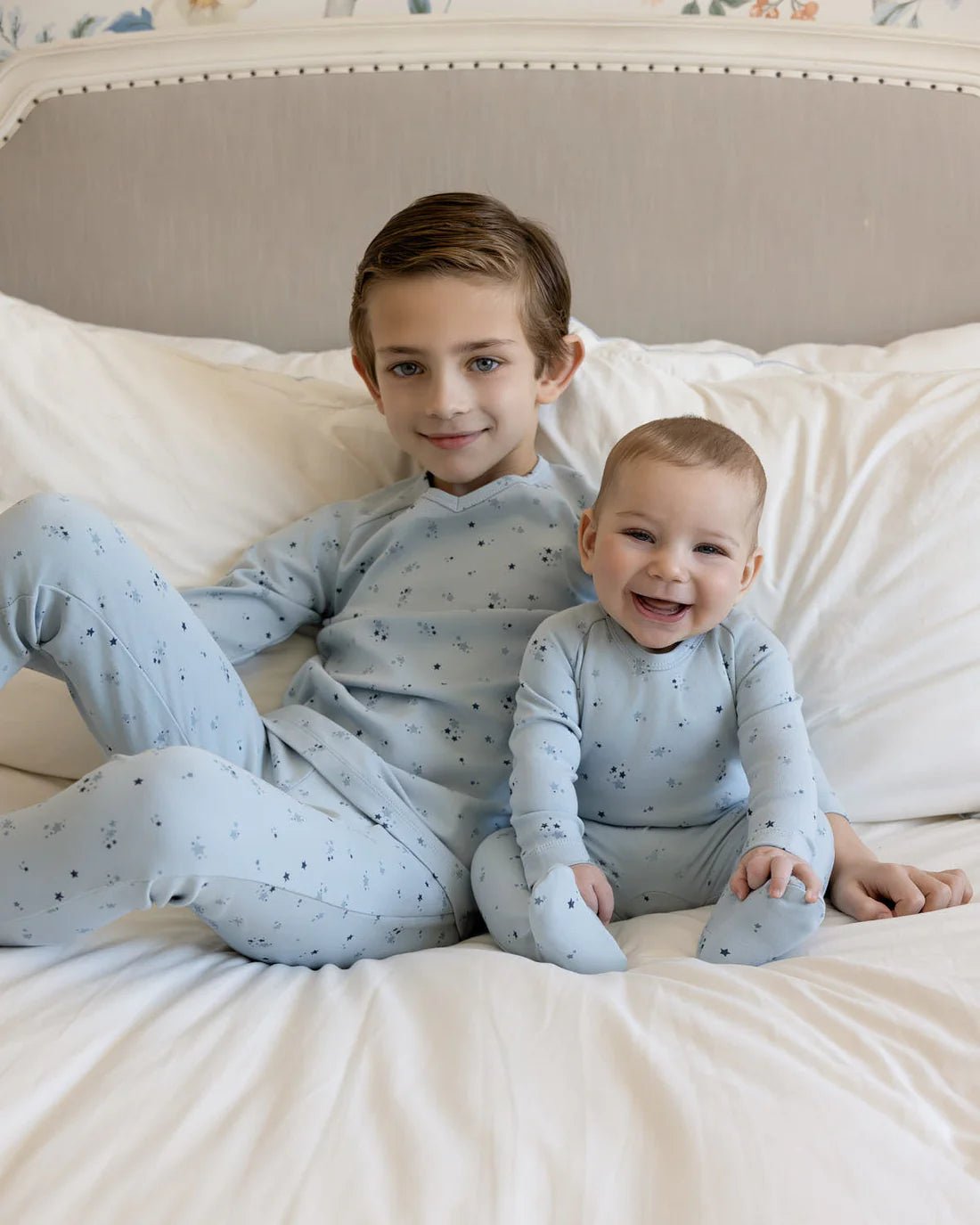 2 Piece Boys "My Brightest Star" 100% Cotton V-Neck Pajama set