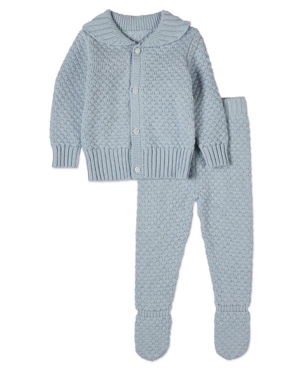 Boys Knit Cardigan Set