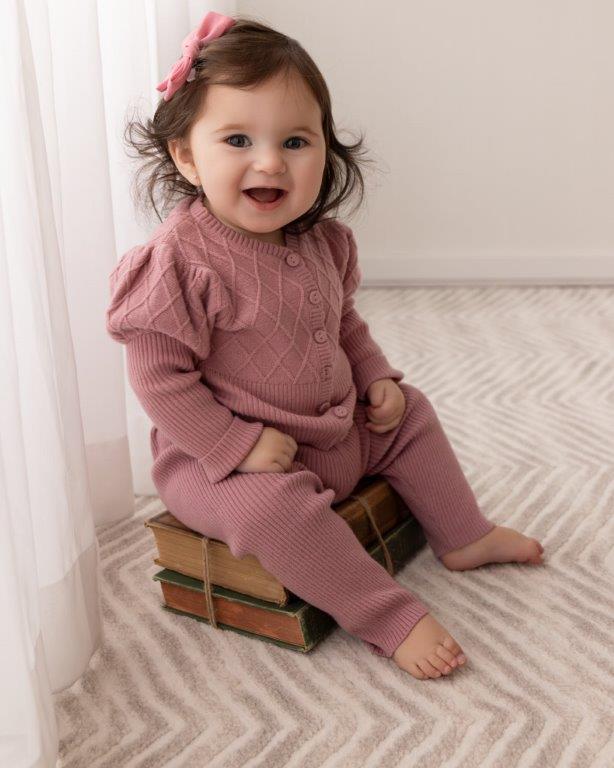 Juliet Mixed Knit Cardigan 2pc