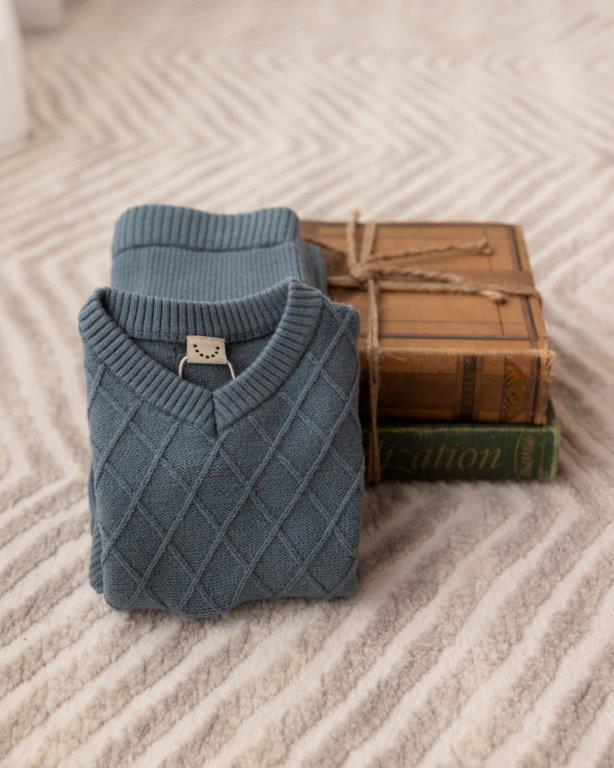 Romeo Mixed Knit Pullover 2 pc