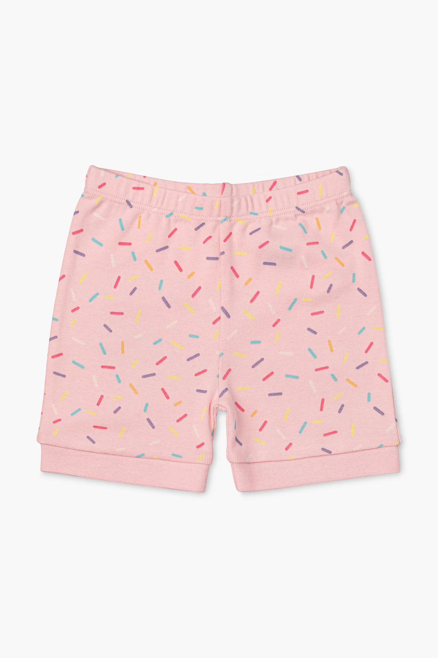 Two-Piece Shorty Toddler Pajama Set_Colorful Sprinkles | Girl
