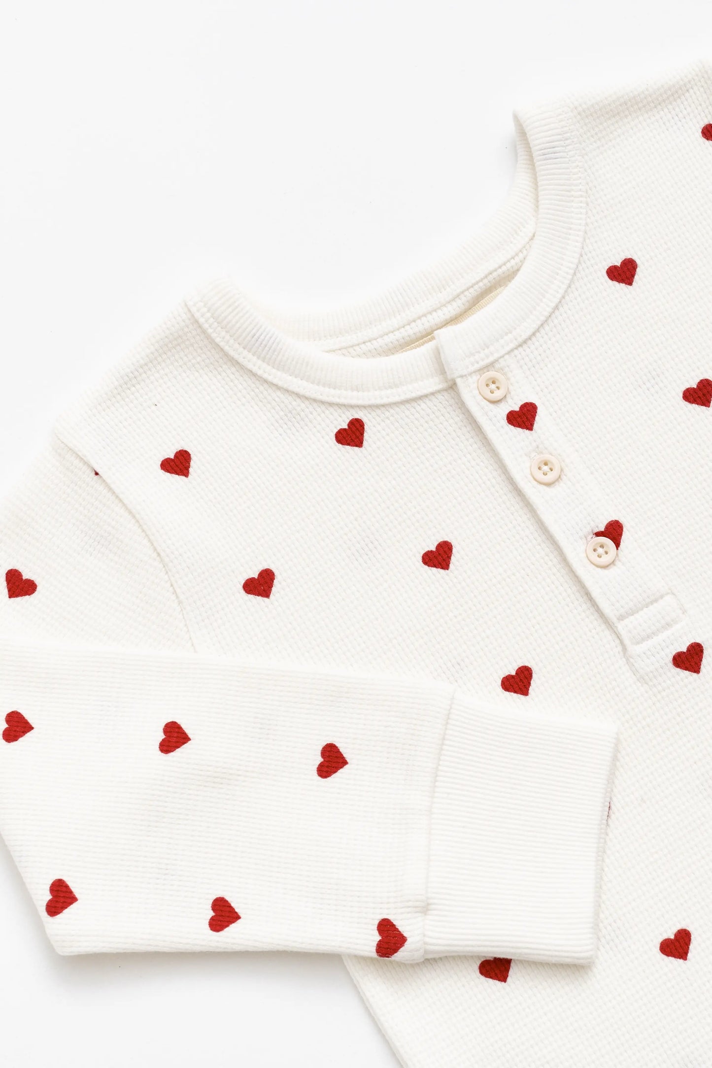 Waffle Two-Piece Set_Tiny Hearts