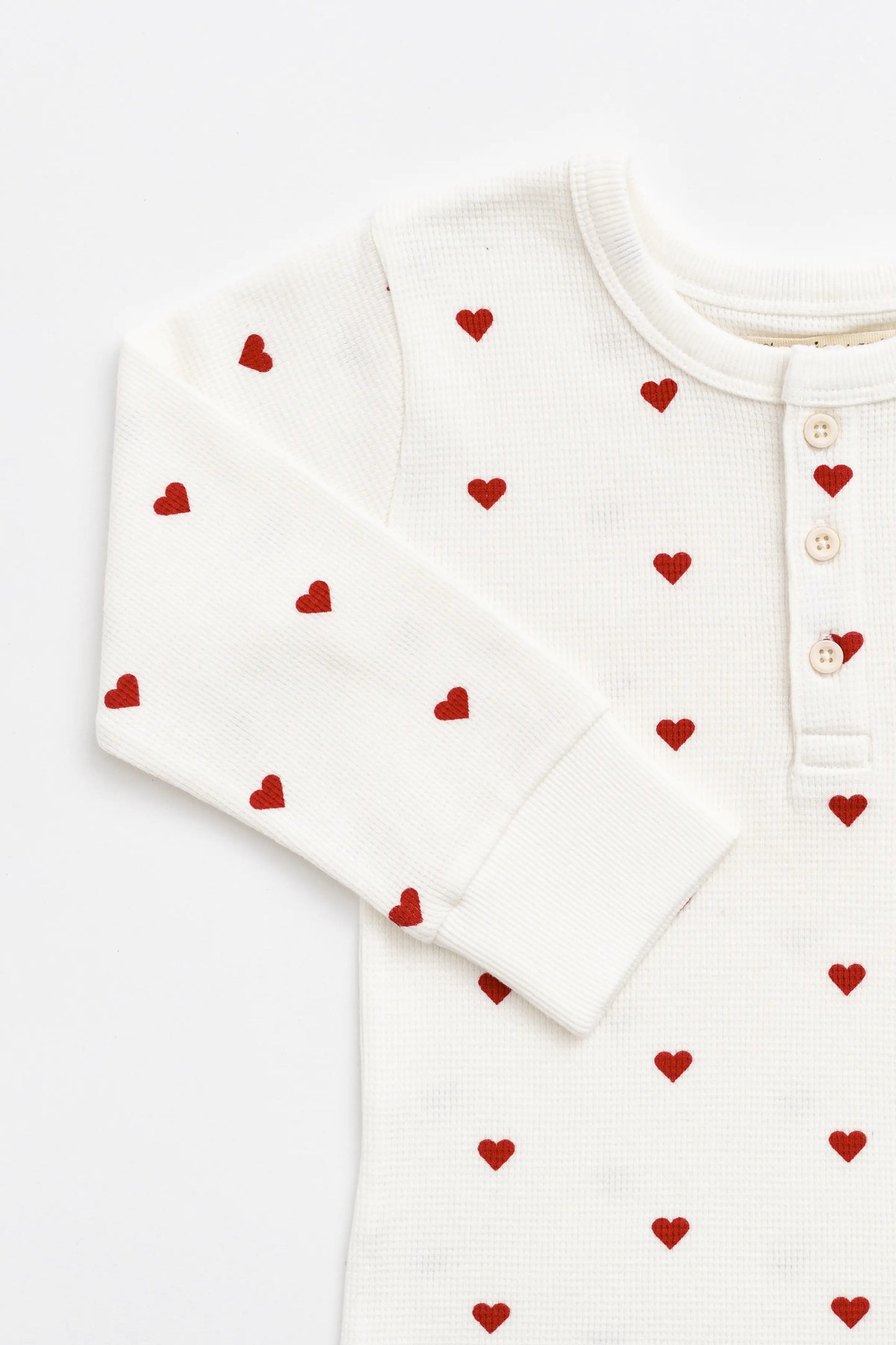 Waffle Two-Piece Set_Tiny Hearts