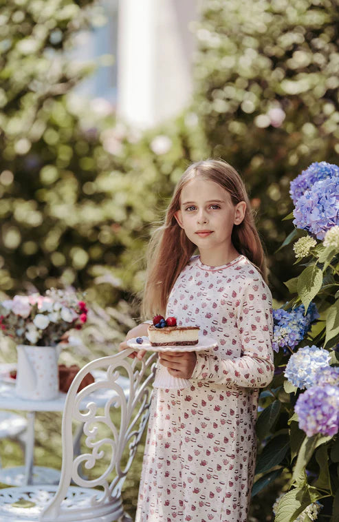 Wine Tea Party Nightgown