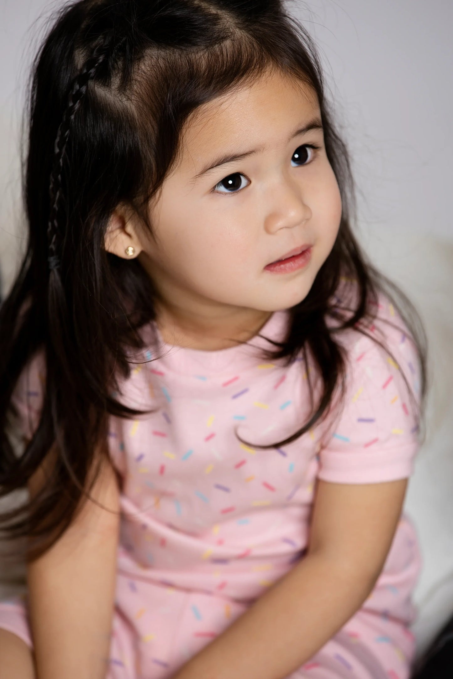 Two-Piece Shorty Toddler Pajama Set_Colorful Sprinkles | Girl