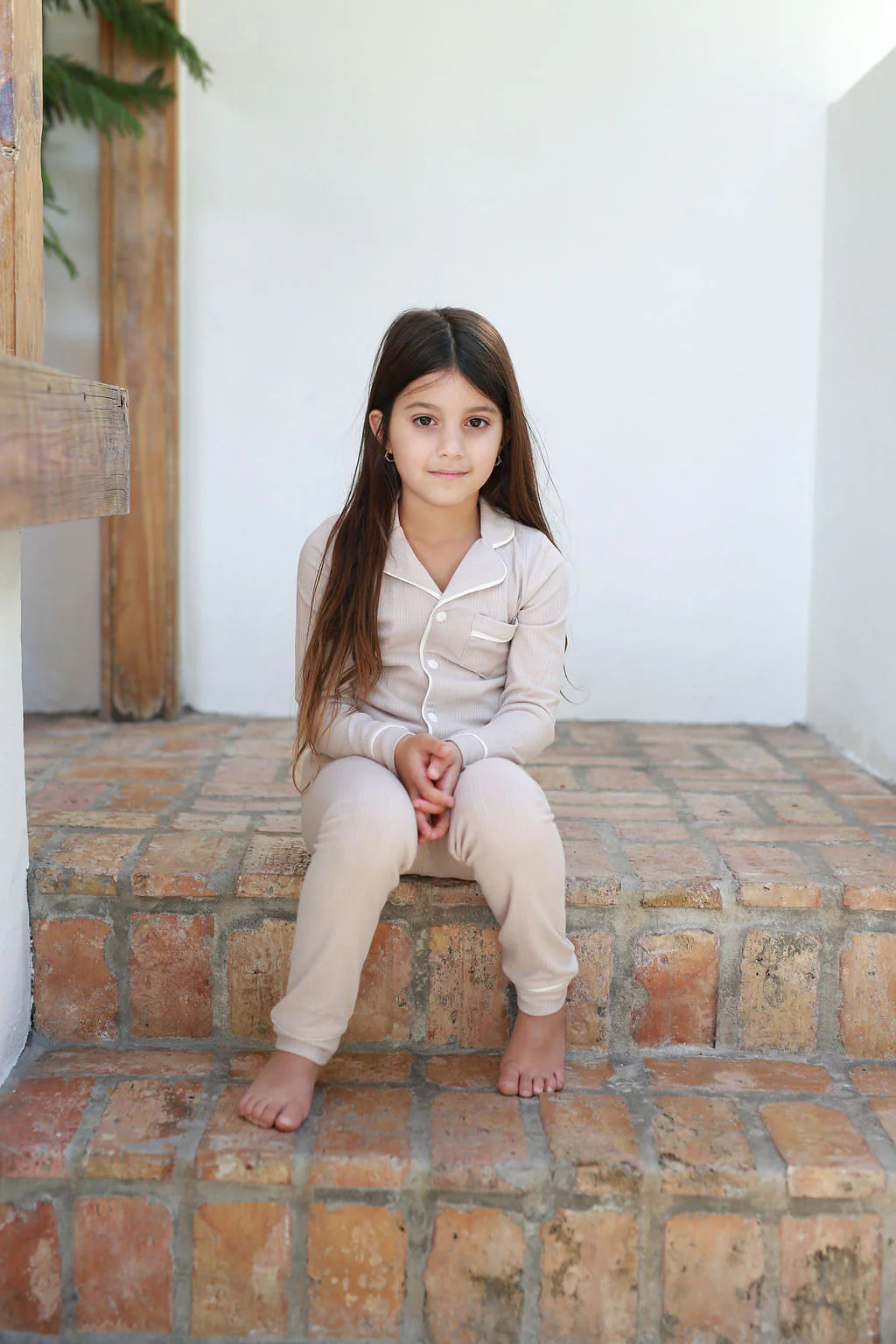 Ribbed Grandpa Beige