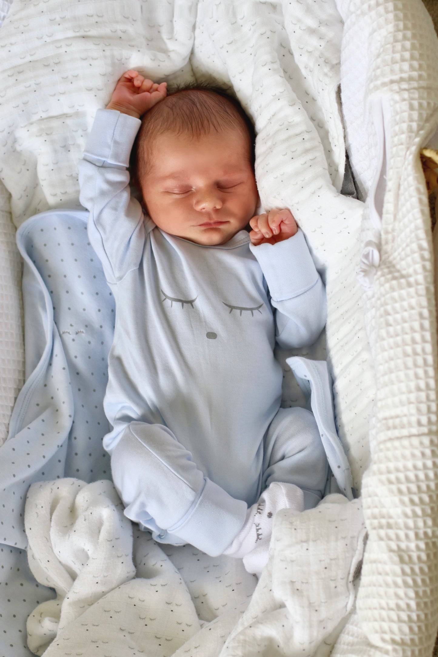 Blue Sleeping Cutie Cover Footie