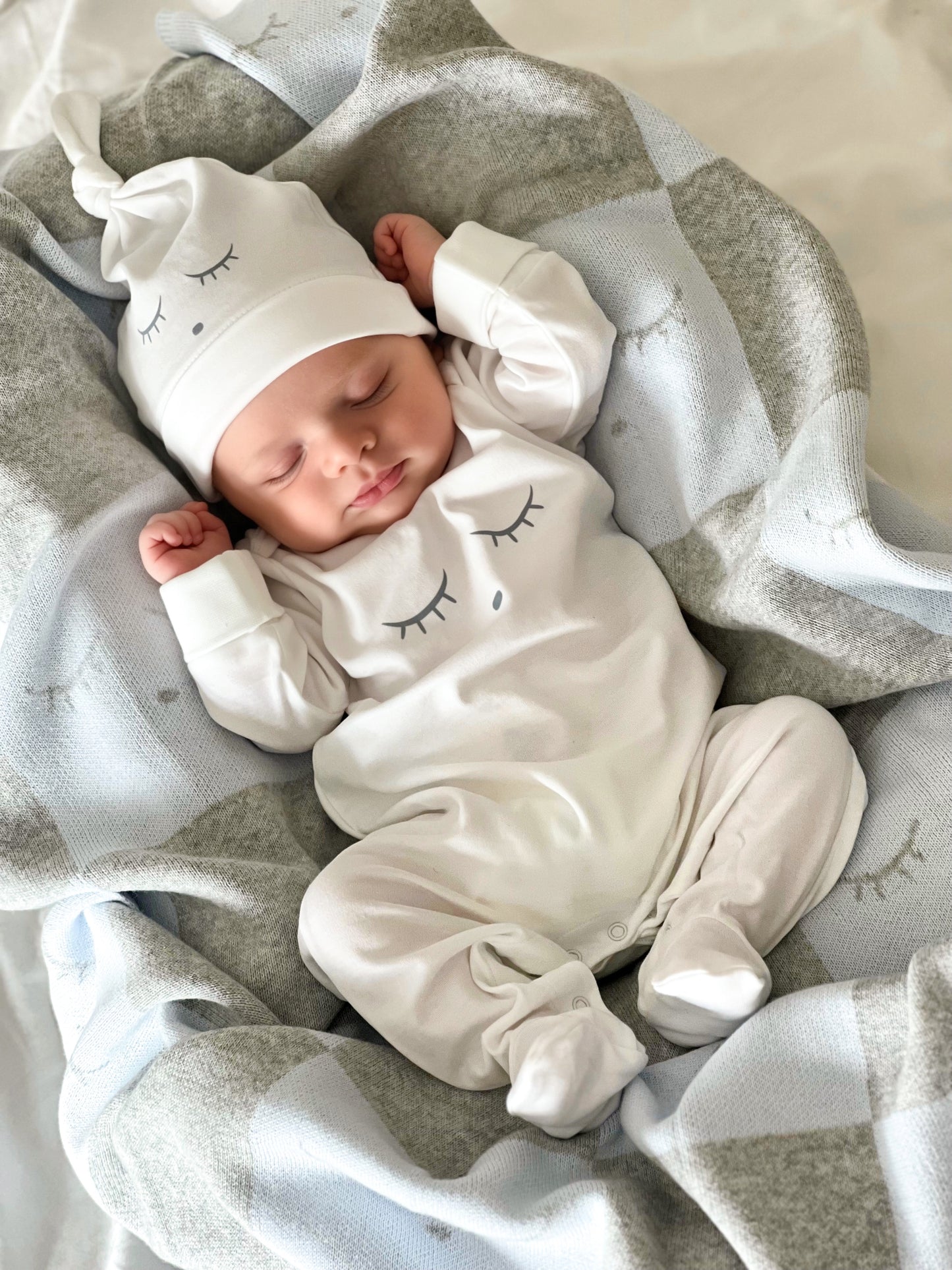 Blue Sleeping Cutie Cover Footie