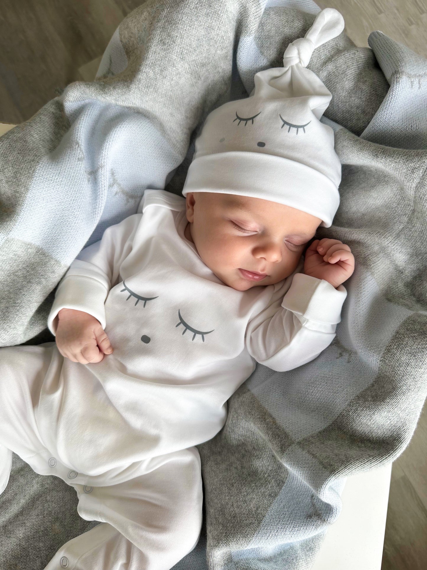 Blue Sleeping Cutie Cover Footie