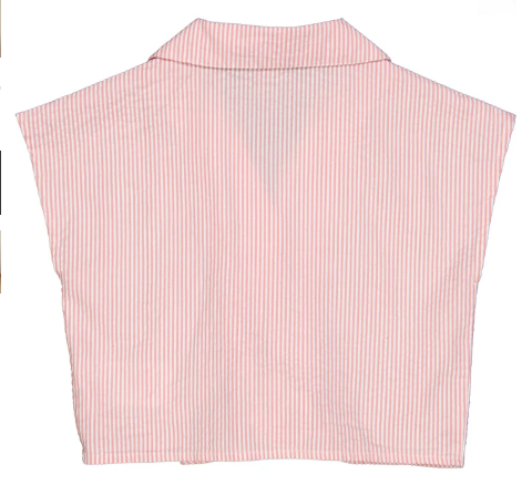 Seersucker stripe crop top/shorts