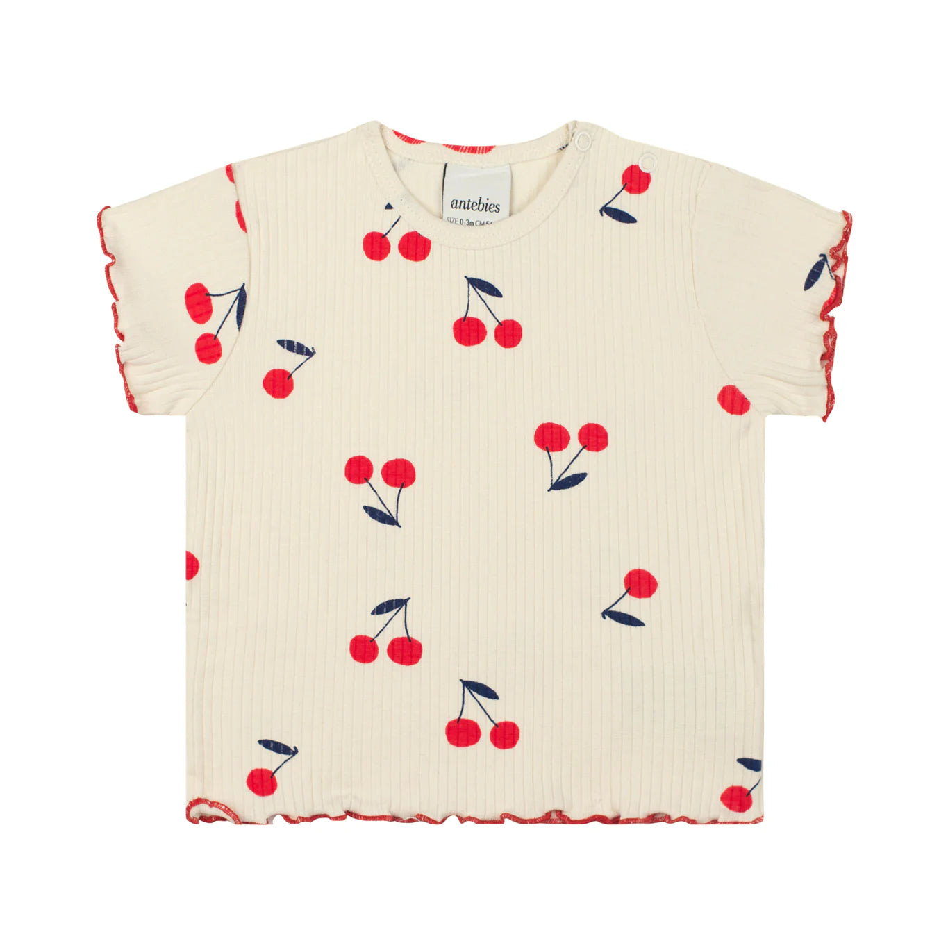 Cherry Tshirt + Tight Set with Red Stiches