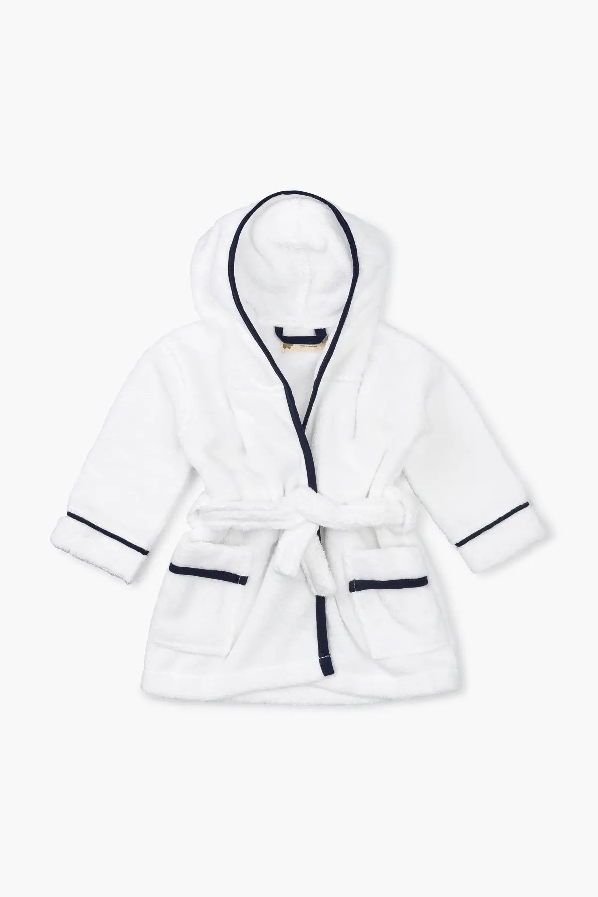 Terry Bathrobe_White + Navy | Boy