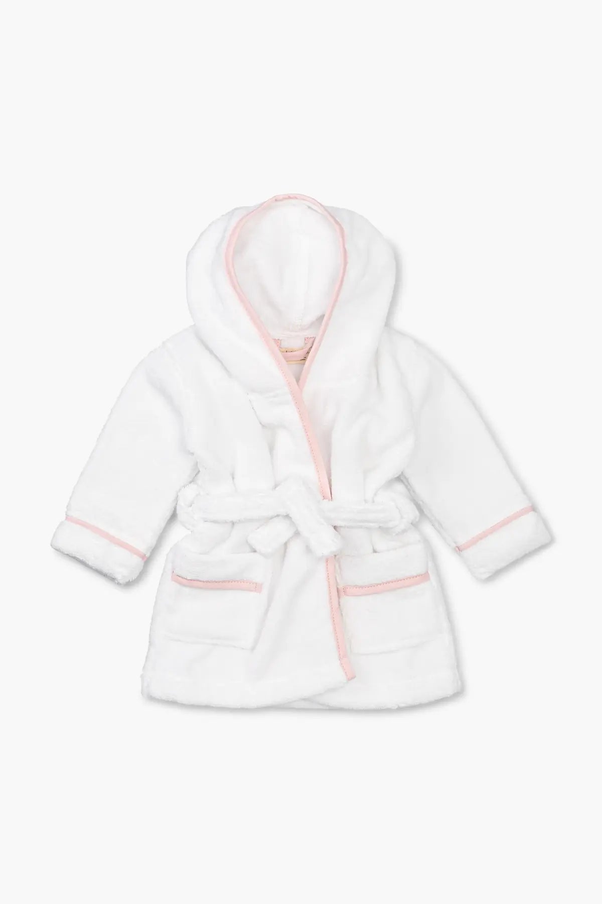 Terry Bathrobe_White + Pink | Girl