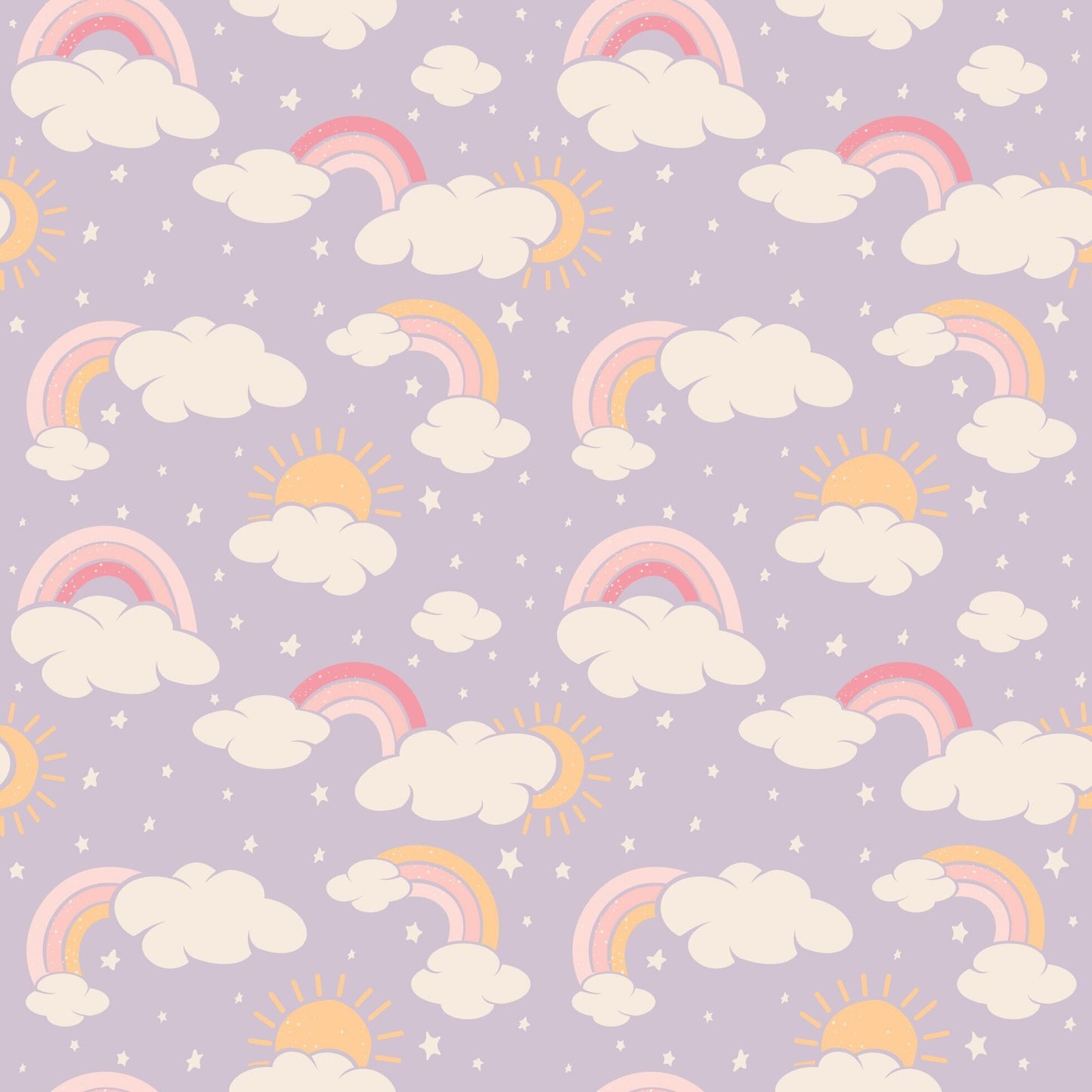 Summer PJ - Rainbow Clouds