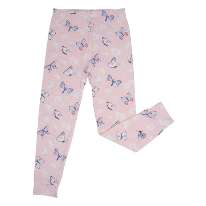 Butterfly Daisy Pink Long Sleeve Pajama Set