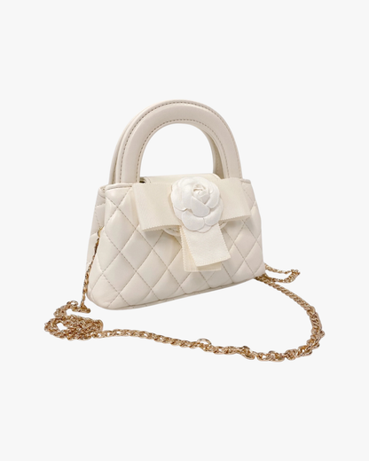 Floral Applique Quilted Bag