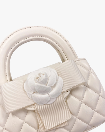 Floral Applique Quilted Bag
