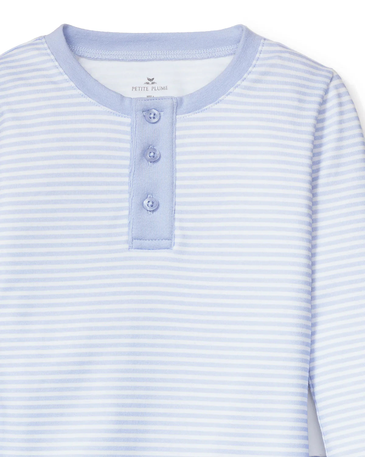 Blue Stripes Long Sleeve Pajama Set