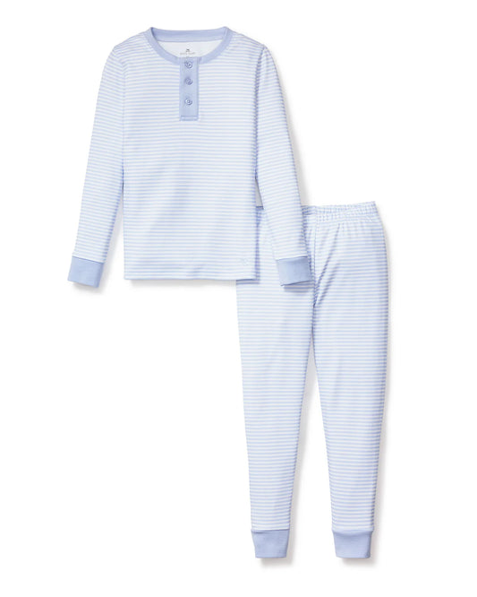 Blue Stripes Long Sleeve Pajama Set