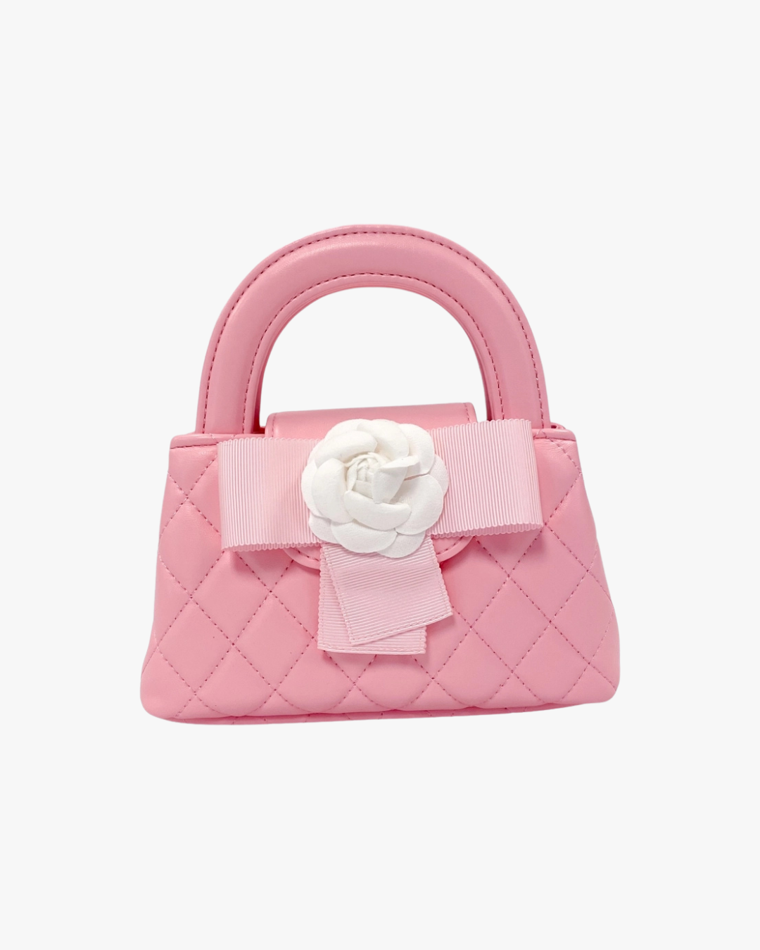 Floral Applique Quilted Bag