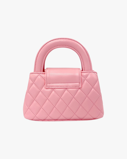 Floral Applique Quilted Bag