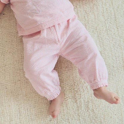 Seer Sucker Pants set with Hat