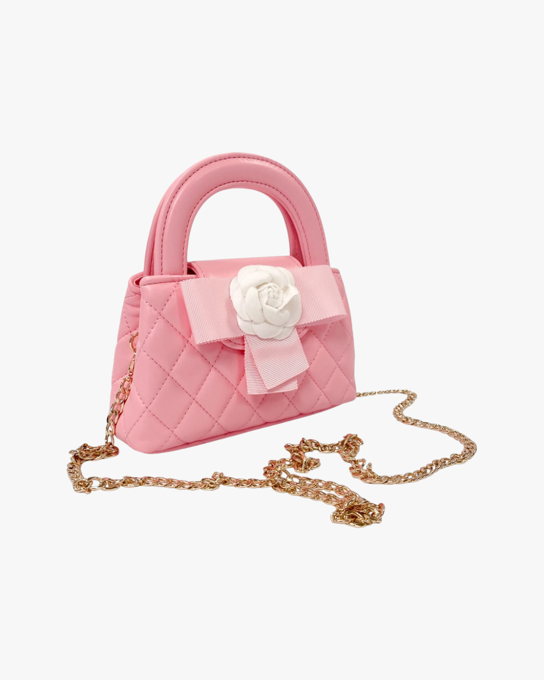 Floral Applique Quilted Bag