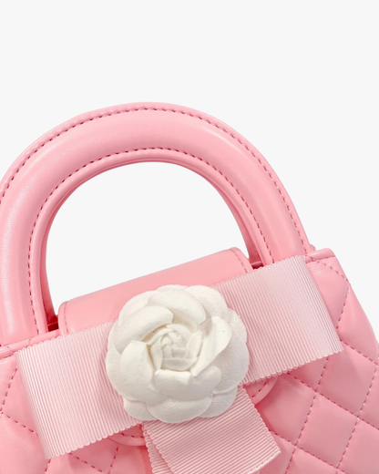 Floral Applique Quilted Bag