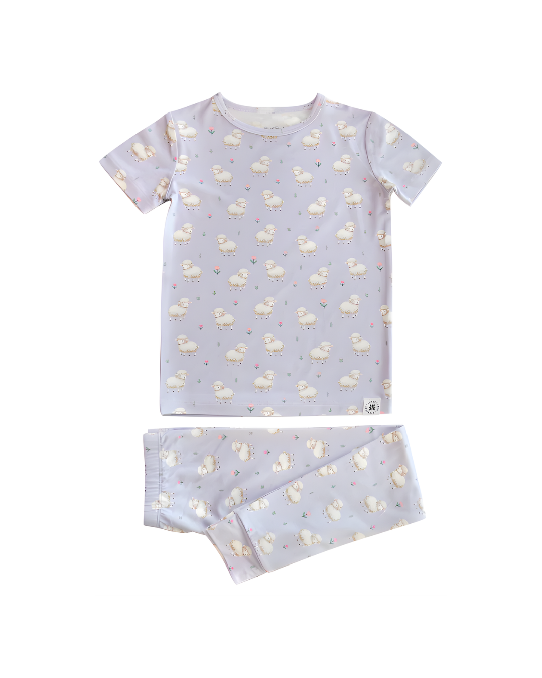 Little Sheep Short Sleeve Pajama Set