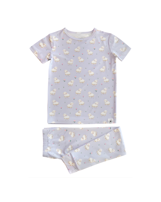 Little Sheep Short Sleeve Pajama Set