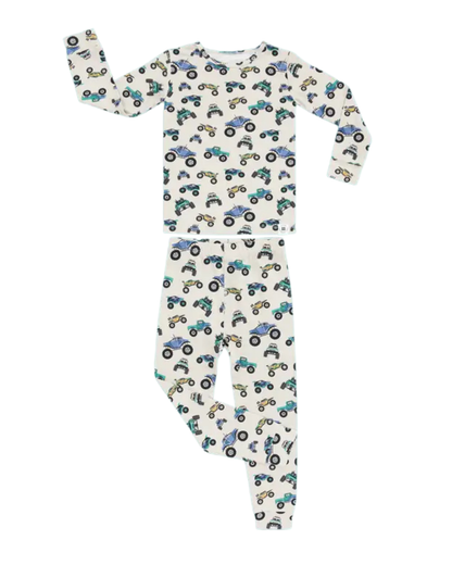 Monster Truck Long Sleeve Pajama Set