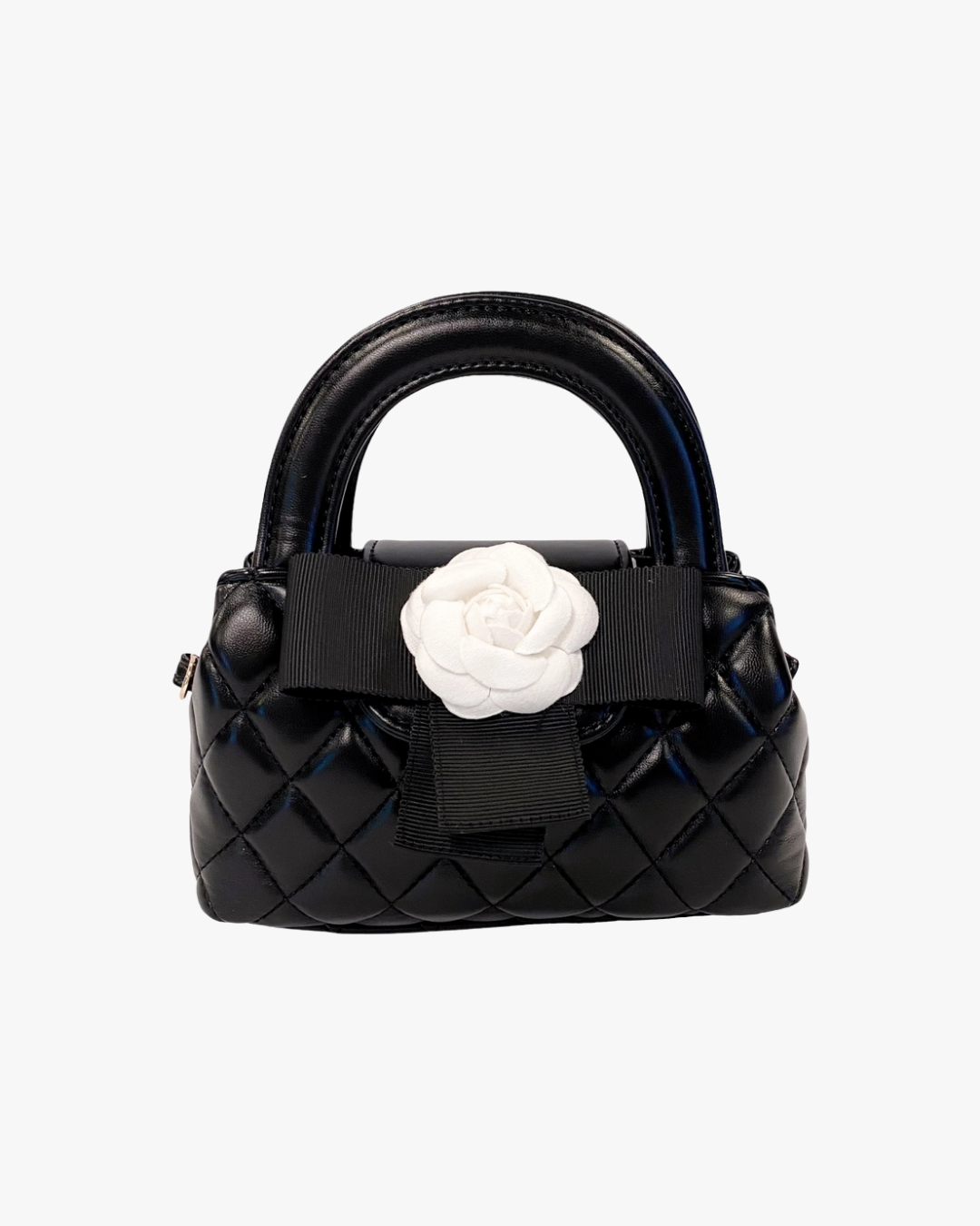 Floral Applique Quilted Bag
