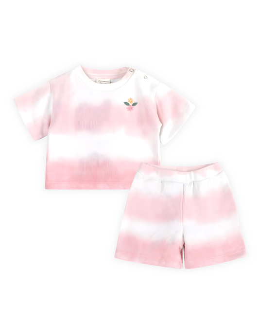 Blush Bloom Tie Dye Short Set