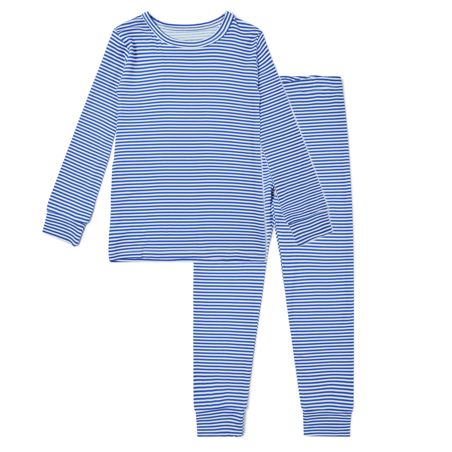 Cobalt Stripe Long Sleeve Pajama Set