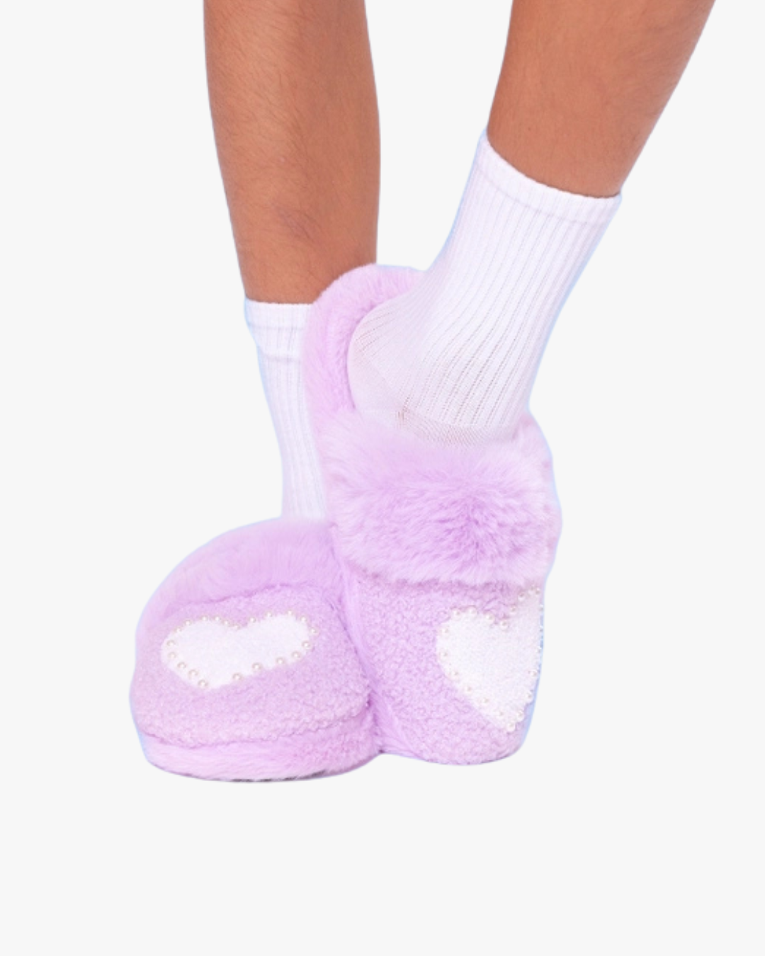 Pearl Heart Slippers