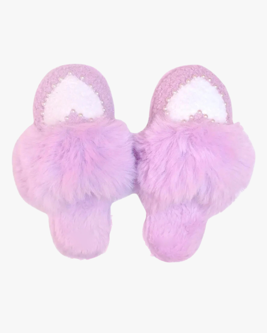 Pearl Heart Slippers
