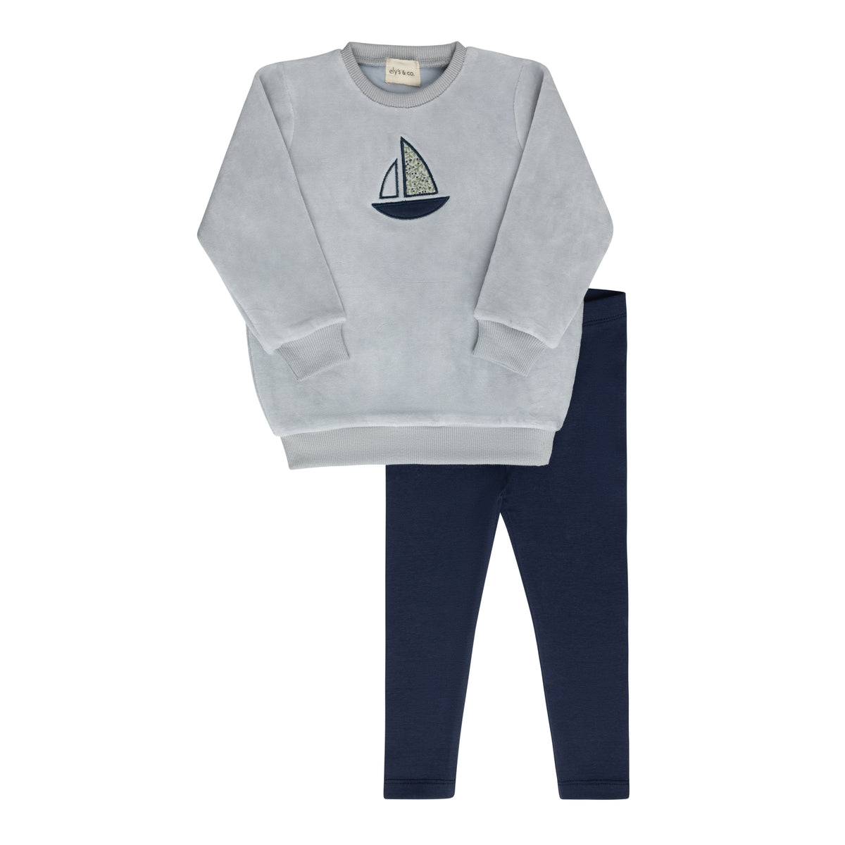 Blue Liberty Long Sleeve Top and Pants Set