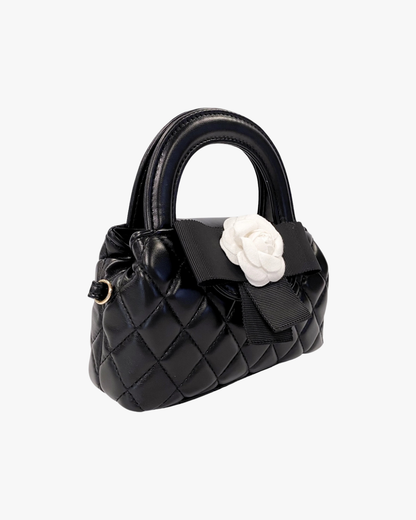Floral Applique Quilted Bag