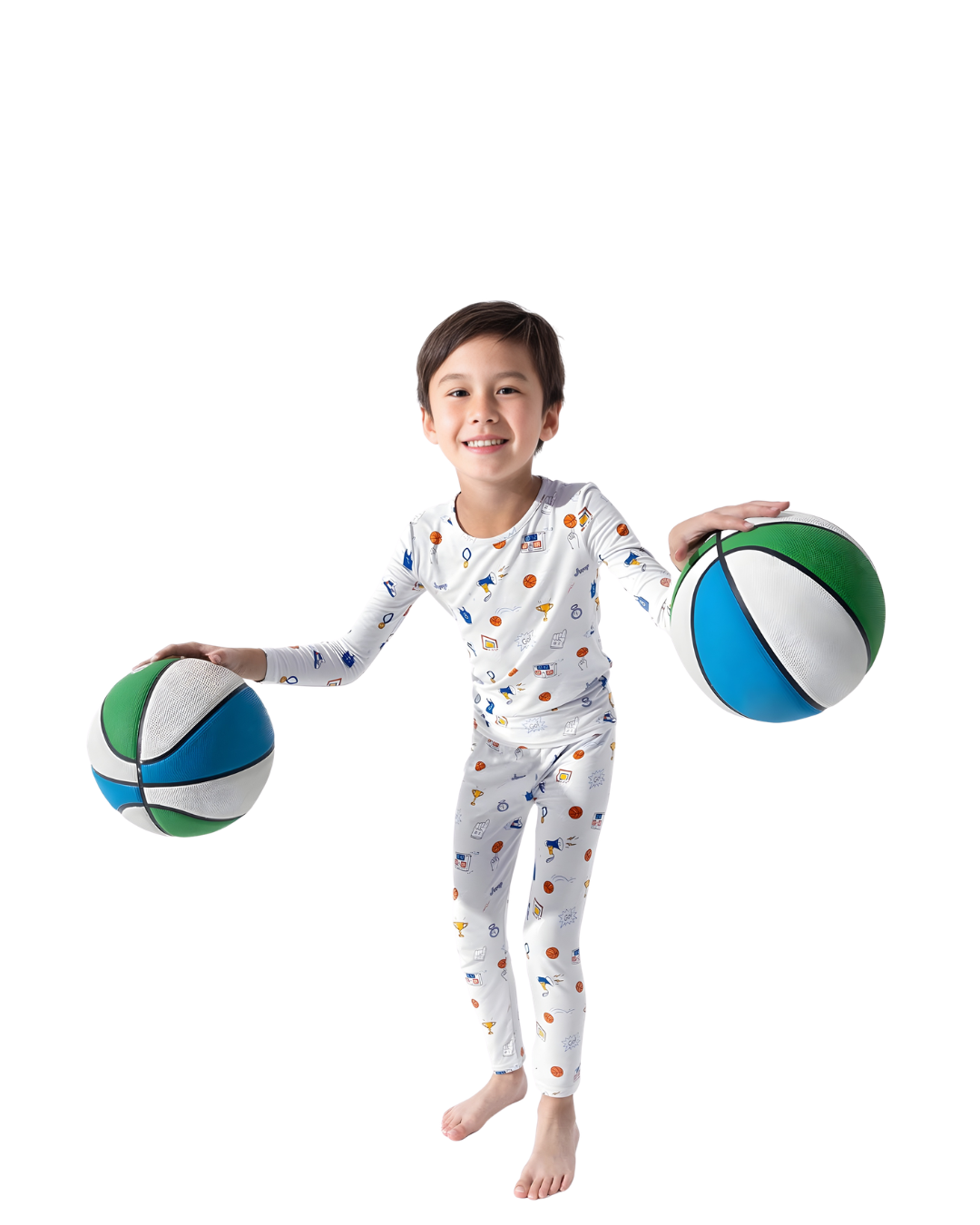 All Star Basketball Long Sleeve Pajama Set