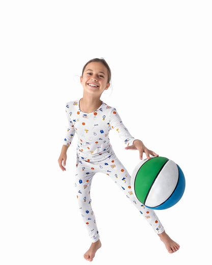 All Star Basketball Long Sleeve Pajama Set